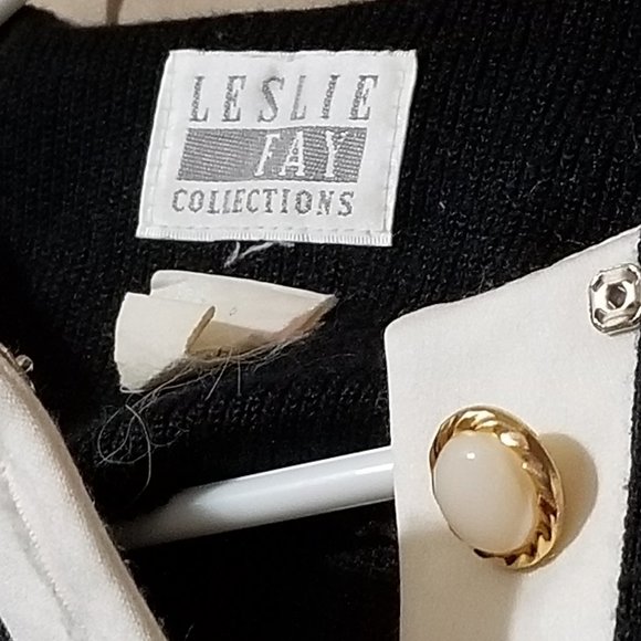 Elegant B&W Sweater Jacket/Top - Picture 10 of 13